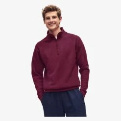 FRUIT OF THE LOOM 62-114-0 - Classic Zip Neck Sweat