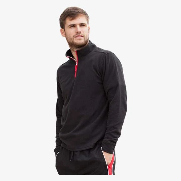 LV570 - ¼ Zip Long Sleeve Fleece Piped 1 LV570 - ¼ Zip Long Sleeve Fleece Piped