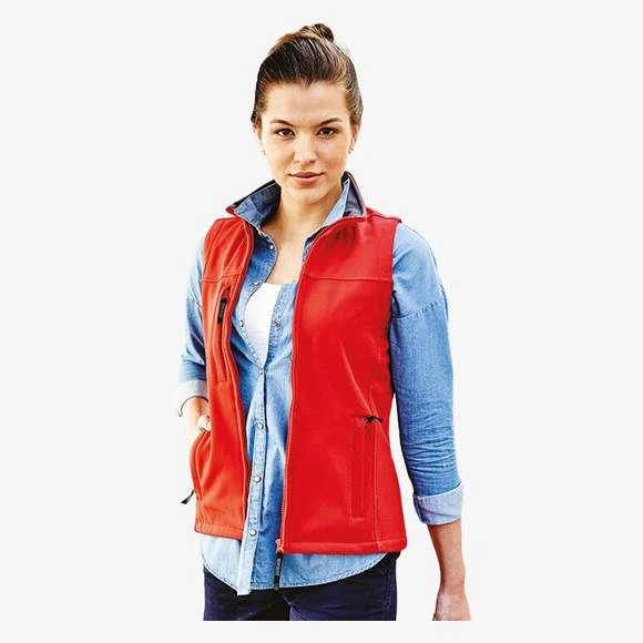 TRA790 - Women's Flux Softshell Bodywarmer 1 TRA790 - Women's Flux Softshell Bodywarmer