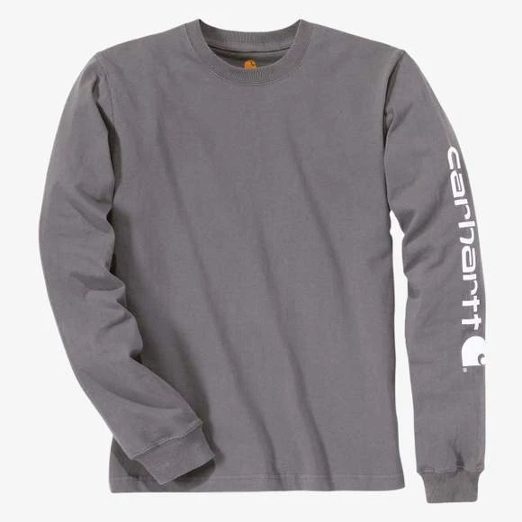 Carhartt Ek231 - T-shirt Logo Manches Longues 1 Carhartt Ek231 - T-shirt Logo Manches Longues