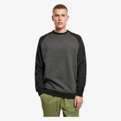 Build Your Brand BY076 - Raglan Crewneck