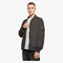 Build Your Brand BY045 - Nylon Bomber Jacket