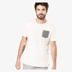 KARIBAN K375 - T-shirt Coton Bio Avec Poche