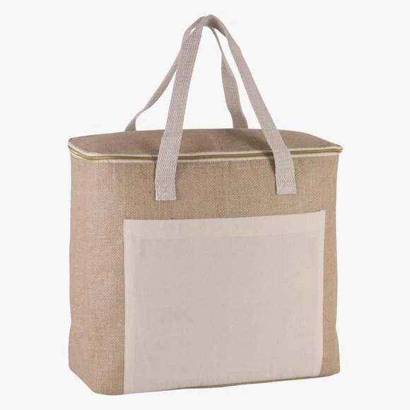 Kimood KI0354 - Sac Isotherme En Jute - Grand Modèle 1 Kimood KI0354 - Sac Isotherme En Jute - Grand Modèle