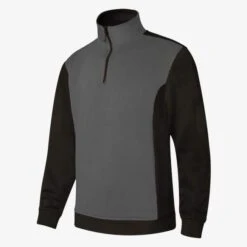 105703 - Sweat Bicolore Col Zippé