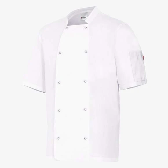 405205 - Veste De Cuisinier Manches Courtes Avec Boutons Pression 1 405205 - Veste De Cuisinier Manches Courtes Avec Boutons Pression