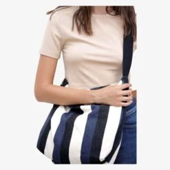 Kimood KI5211 - Sac Bandoulière Recyclé - Motif Rayé