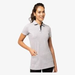 WK209 - Polo Long Manches Courtes Femme