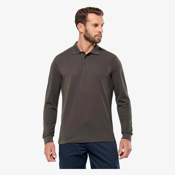 WK276 - Polo Manches Longues Homme 1 WK276 - Polo Manches Longues Homme