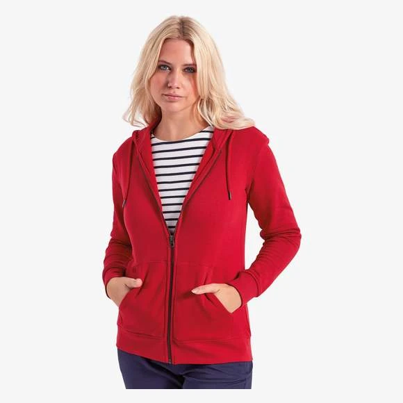 AQ081 - Sweat à Capuche Femme Zippé Bio 1 AQ081 - Sweat à Capuche Femme Zippé Bio