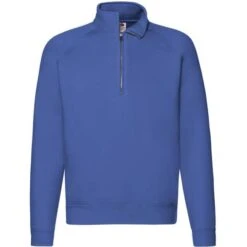 FRUIT OF THE LOOM 62-032-0 - Premium Zip Neck Raglan Sweat -Style au Travail aHR0cDovL21lZGlhMi5kZXNpZ25wYXJ0bmVyLmZyL2MvcC80NDgvNDQ4LTQwNS0xLmpwZw