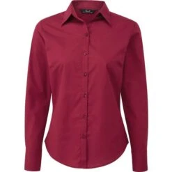 Premier® PR300 - Chemisier Popeline Manches Longues -Style au Travail aHR0cDovL21lZGlhMi5kZXNpZ25wYXJ0bmVyLmZyL2MvcC80NTMzLzQ1MzMtMTY2My0xLmpwZw