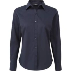 Premier® PR300 - Chemisier Popeline Manches Longues -Style au Travail aHR0cDovL21lZGlhMi5kZXNpZ25wYXJ0bmVyLmZyL2MvcC80NTMzLzQ1MzMtMTY2Ni0xLmpwZw