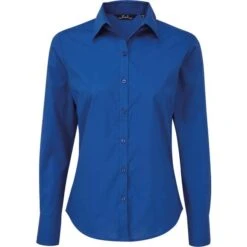 Premier® PR300 - Chemisier Popeline Manches Longues -Style au Travail aHR0cDovL21lZGlhMi5kZXNpZ25wYXJ0bmVyLmZyL2MvcC80NTMzLzQ1MzMtMTY2Ny0xLmpwZw