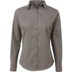 Premier® PR300 - Chemisier Popeline Manches Longues -Style au Travail aHR0cDovL21lZGlhMi5kZXNpZ25wYXJ0bmVyLmZyL2MvcC80NTMzLzQ1MzMtMTcxOS0xLmpwZw