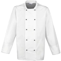 Premier® PR661 - Veste De Cuisinier 'Cuisine' Manches Longues -Style au Travail aHR0cDovL21lZGlhMi5kZXNpZ25wYXJ0bmVyLmZyL2MvcC80NTY0LzQ1NjQtMTY5NS0xLmpwZw