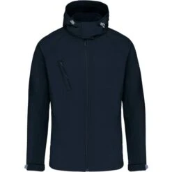 KARIBAN K413 - Veste Softshell à Capuche Homme -Style au Travail aHR0cDovL21lZGlhMi5kZXNpZ25wYXJ0bmVyLmZyL2MvcC82ODQ3LzY4NDctMTI2MS0xLmpwZw