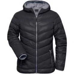 James & Nicholson JN1059 - Ladies' Down Jacket -Style au Travail aHR0cDovL21lZGlhMi5kZXNpZ25wYXJ0bmVyLmZyL2MvcC83NzczLzc3NzMtMTA3NzktMS5qcGc