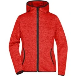 James & Nicholson JN588 - Ladies' Knitted Fleece Hoody -Style au Travail aHR0cDovL21lZGlhMi5kZXNpZ25wYXJ0bmVyLmZyL2MvcC83ODMwLzc4MzAtMTA4NzItMS5qcGc