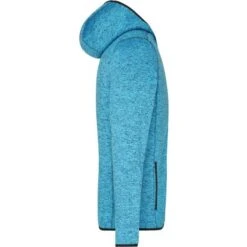 James & Nicholson JN589 - Men's Knitted Fleece Hoody -Style au Travail aHR0cDovL21lZGlhMi5kZXNpZ25wYXJ0bmVyLmZyL2MvcC83ODMxLzc4MzEtMTA4NjctMy5qcGc