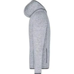 James & Nicholson JN589 - Men's Knitted Fleece Hoody -Style au Travail aHR0cDovL21lZGlhMi5kZXNpZ25wYXJ0bmVyLmZyL2MvcC83ODMxLzc4MzEtMTA4NzEtMy5qcGc