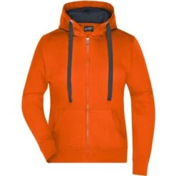 James & Nicholson JN594 - Ladies' Hooded Jacket -Style au Travail aHR0cDovL21lZGlhMi5kZXNpZ25wYXJ0bmVyLmZyL2MvcC83ODMyLzc4MzItMTA3ODItMS5qcGc