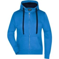 James & Nicholson JN594 - Ladies' Hooded Jacket -Style au Travail aHR0cDovL21lZGlhMi5kZXNpZ25wYXJ0bmVyLmZyL2MvcC83ODMyLzc4MzItMTA4NzMtMS5qcGc