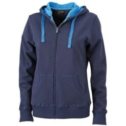 James & Nicholson JN594 - Ladies' Hooded Jacket -Style au Travail aHR0cDovL21lZGlhMi5kZXNpZ25wYXJ0bmVyLmZyL2MvcC83ODMyLzc4MzItMTA4NzQtMS5qcGc