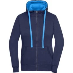 James & Nicholson JN962 - Ladies' Lifestyle Zip-Hoody -Style au Travail aHR0cDovL21lZGlhMi5kZXNpZ25wYXJ0bmVyLmZyL2MvcC83ODU1Lzc4NTUtMTA4NzQtMS5qcGc