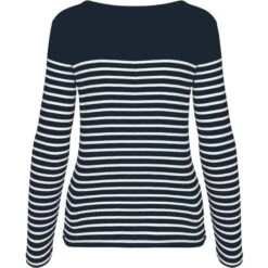 KARIBAN K386 - Marinière Manches Longues Femme -Style au Travail aHR0cDovL21lZGlhMi5kZXNpZ25wYXJ0bmVyLmZyL2MvcC84NjE5Lzg2MTktMTcwMDAtMi5qcGc