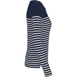 KARIBAN K386 - Marinière Manches Longues Femme -Style au Travail aHR0cDovL21lZGlhMi5kZXNpZ25wYXJ0bmVyLmZyL2MvcC84NjE5Lzg2MTktMTcwMDAtMy5qcGc