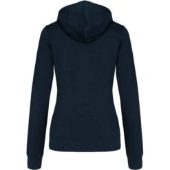 KARIBAN K467 - Sweat-shirt Zippé Capuche Contrastée Femme -Style au Travail aHR0cDovL21lZGlhMi5kZXNpZ25wYXJ0bmVyLmZyL2MvcC84NjI2Lzg2MjYtNTQwNy0yLmpwZw