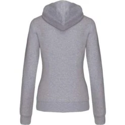 KARIBAN K467 - Sweat-shirt Zippé Capuche Contrastée Femme -Style au Travail aHR0cDovL21lZGlhMi5kZXNpZ25wYXJ0bmVyLmZyL2MvcC84NjI2Lzg2MjYtNTQwOC0yLmpwZw