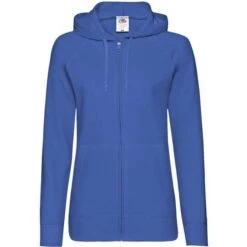 FRUIT OF THE LOOM 62-150-0 - Lightweight Hooded Sweat Jacket Lady-Fit -Style au Travail aHR0cDovL21lZGlhMi5kZXNpZ25wYXJ0bmVyLmZyL2MvcC8xMDE4OS8xMDE4OS00MDUtMS5qcGc