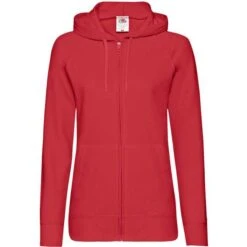 FRUIT OF THE LOOM 62-150-0 - Lightweight Hooded Sweat Jacket Lady-Fit -Style au Travail aHR0cDovL21lZGlhMi5kZXNpZ25wYXJ0bmVyLmZyL2MvcC8xMDE4OS8xMDE4OS0zOTktMS5qcGc