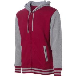 INDEPENDENT IND45UVZ - Unisex Heavyweight Varsity Zip Hood -Style au Travail aHR0cDovL21lZGlhMi5kZXNpZ25wYXJ0bmVyLmZyL2MvcC8xMDM1My8xMDM1My0xMzk5Mi0xLmpwZw