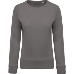 KARIBAN K481 - Sweat-shirt BIO Col Rond Manches Raglan Femme -Style au Travail aHR0cDovL21lZGlhMi5kZXNpZ25wYXJ0bmVyLmZyL2MvcC8xMDU4MC8xMDU4MC0zNDE4LTEuanBn