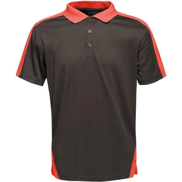TRS174 - Polo Respirant Homme Contrast à Séchage Rapide 2 TRS174 - Polo Respirant Homme Contrast à Séchage Rapide – Image 2