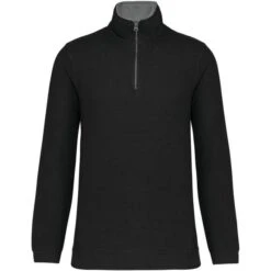 K206 - Sweat Shirt Col Zippé TRUCKER KARIBAN -Style au Travail aHR0cDovL21lZGlhMi5kZXNpZ25wYXJ0bmVyLmZyL2MvcC8xMzU0LzEzNTQtMTQxMS0xLmpwZw