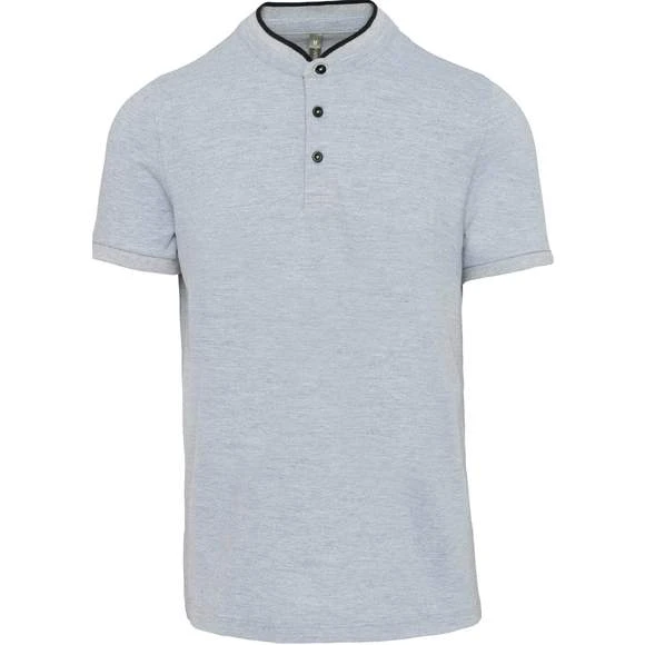 KARIBAN K223 - Polo Col Mao Manches Courtes Homme 5 KARIBAN K223 - Polo Col Mao Manches Courtes Homme – Image 5