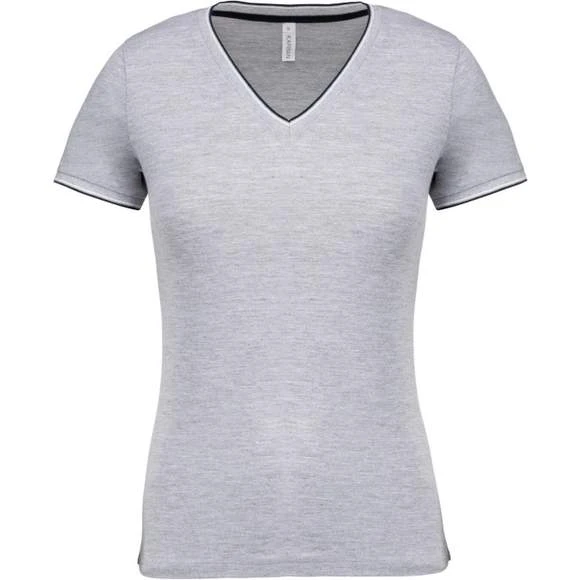 KARIBAN K394 - T-shirt Maille Piquée Col V Femme 8 KARIBAN K394 - T-shirt Maille Piquée Col V Femme – Image 8