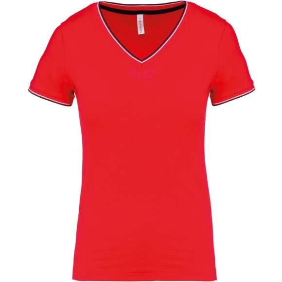 KARIBAN K394 - T-shirt Maille Piquée Col V Femme 6 KARIBAN K394 - T-shirt Maille Piquée Col V Femme – Image 6