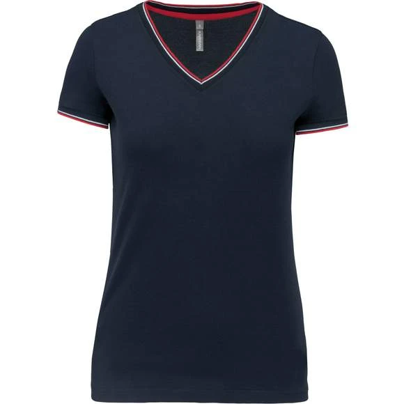 KARIBAN K394 - T-shirt Maille Piquée Col V Femme 12 KARIBAN K394 - T-shirt Maille Piquée Col V Femme – Image 12