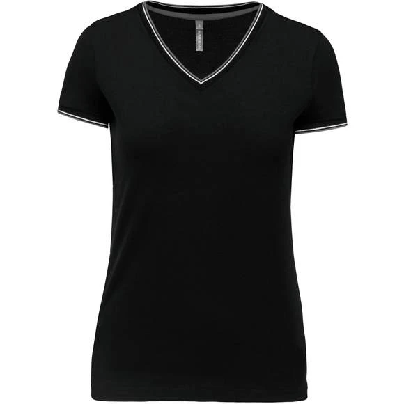 KARIBAN K394 - T-shirt Maille Piquée Col V Femme 10 KARIBAN K394 - T-shirt Maille Piquée Col V Femme – Image 10
