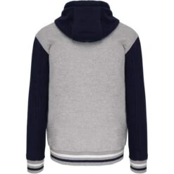 KARIBAN K4003 - Blouson Teddy à Capuche Unisexe -Style au Travail aHR0cDovL21lZGlhMi5kZXNpZ25wYXJ0bmVyLmZyL2MvcC8xNDU0OS8xNDU0OS0xNDM3Ni0yLmpwZw