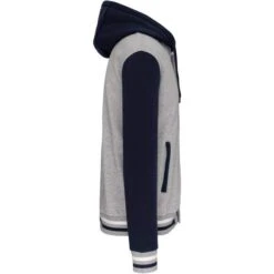 KARIBAN K4003 - Blouson Teddy à Capuche Unisexe -Style au Travail aHR0cDovL21lZGlhMi5kZXNpZ25wYXJ0bmVyLmZyL2MvcC8xNDU0OS8xNDU0OS0xNDM3Ni0zLmpwZw