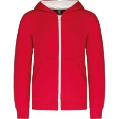 KARIBAN K486 - Sweat-shirt Zippé Capuche Enfant -Style au Travail aHR0cDovL21lZGlhMi5kZXNpZ25wYXJ0bmVyLmZyL2MvcC8xNDU1My8xNDU1My0xMzI2LTEuanBn