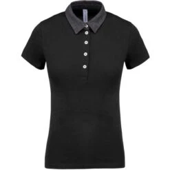 KARIBAN K261 - Polo Jersey Bicolore Femme -Style au Travail aHR0cDovL21lZGlhMi5kZXNpZ25wYXJ0bmVyLmZyL2MvcC8xNDUwMC8xNDUwMC0xNjU4MC0xLmpwZw