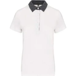 KARIBAN K261 - Polo Jersey Bicolore Femme -Style au Travail aHR0cDovL21lZGlhMi5kZXNpZ25wYXJ0bmVyLmZyL2MvcC8xNDUwMC8xNDUwMC0xNzc1MC0xLmpwZw
