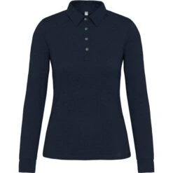 KARIBAN K265 - Polo Jersey Manches Longues Femme -Style au Travail aHR0cDovL21lZGlhMi5kZXNpZ25wYXJ0bmVyLmZyL2MvcC8xNDUwNC8xNDUwNC0xMjYxLTEuanBn